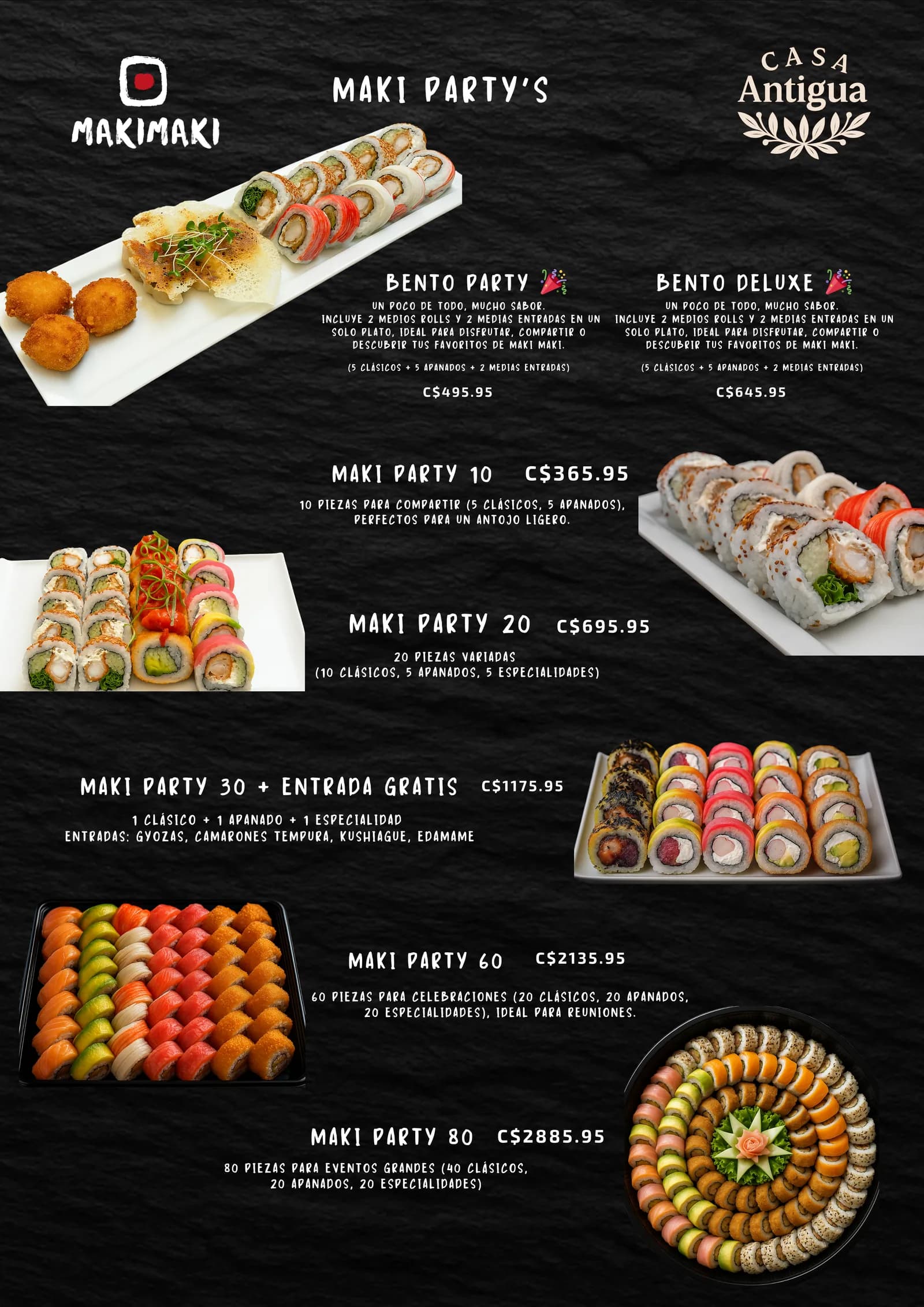 Maki Maki — Maki Party y Combos